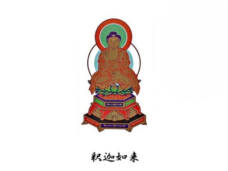 掛軸（仏壇用）　天台宗　２０代　本尊（釈迦如来）［仏具］_画像7