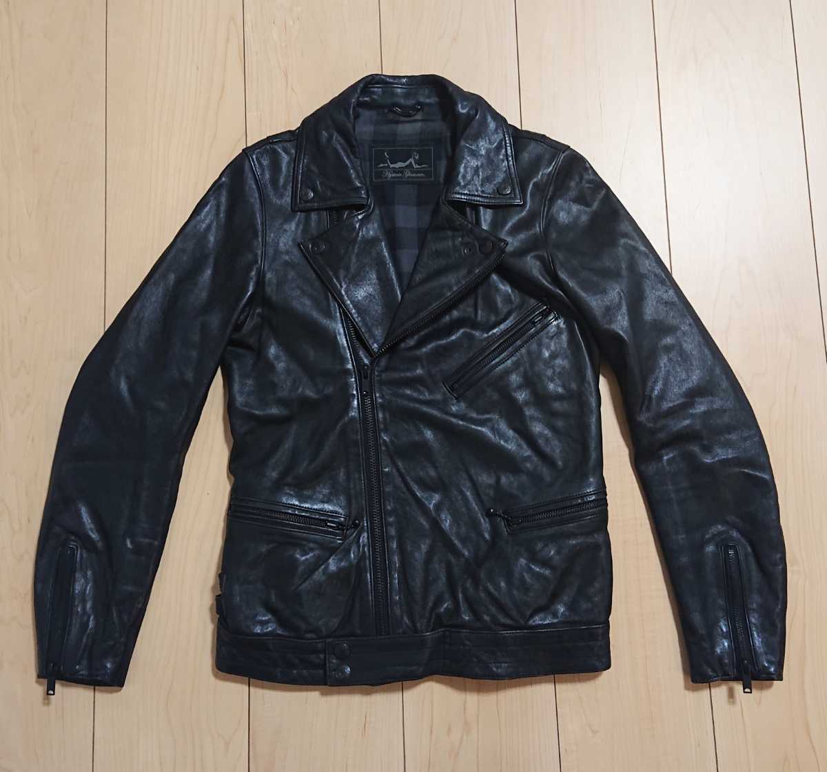 HYSTERIC GLAMOUR ラムレザージャケット ライダースラムレザー レザー