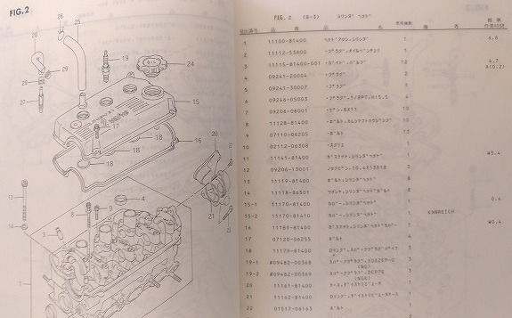 セルボ　(CH72V)　パーツカタログ　1988-3　CERVO　古本・即決・送料無料　管理№ 8705