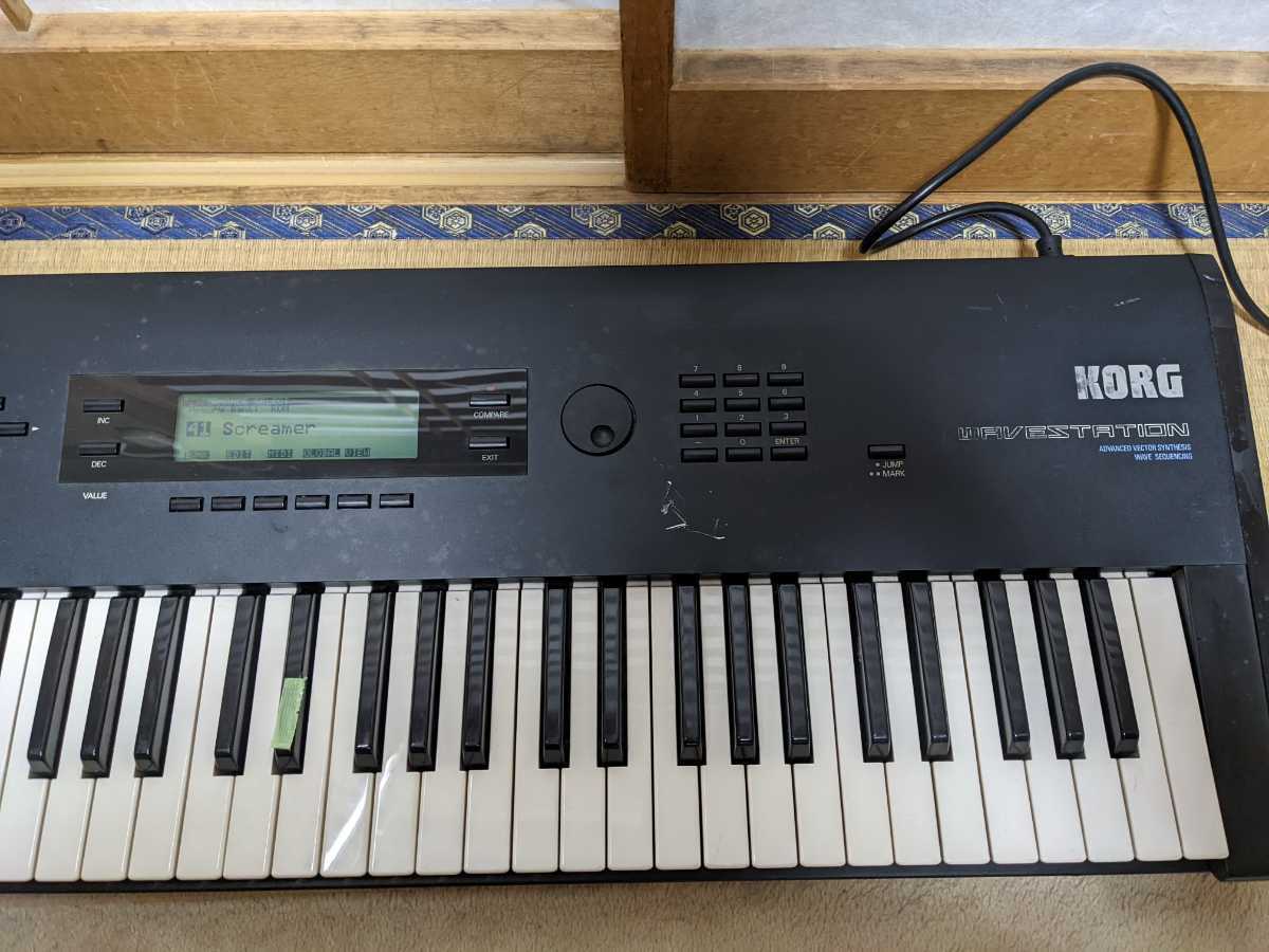 ジャンク KORG シンセサイザー WAVESTATION WS1 中古_画像3