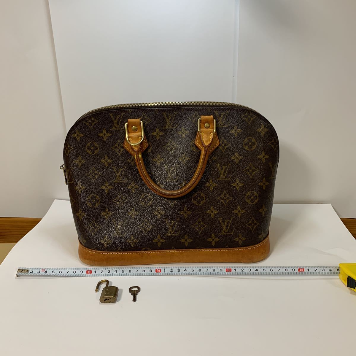 【1円】LOUIS VUITTON ルイ ヴィトン ハンドバッグ アルマ モノグラム ブラウン系 TH0958_画像1