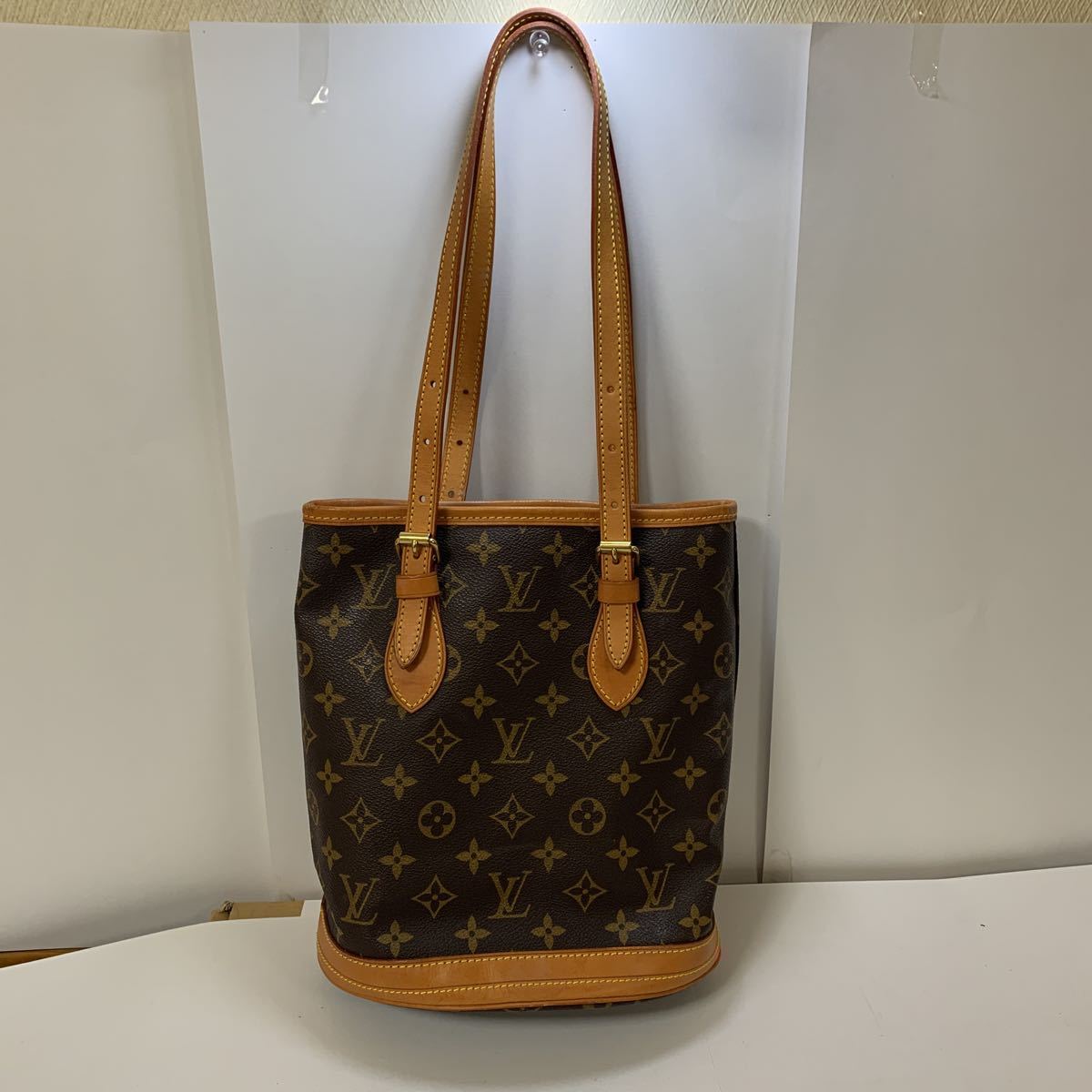 【1円】ルイ・ヴィトン Louis Vuitton プチ バケット PM バケツ型 ショルダーバッグ モノグラム ブラウン VI0929 レディース 【中古】_画像2