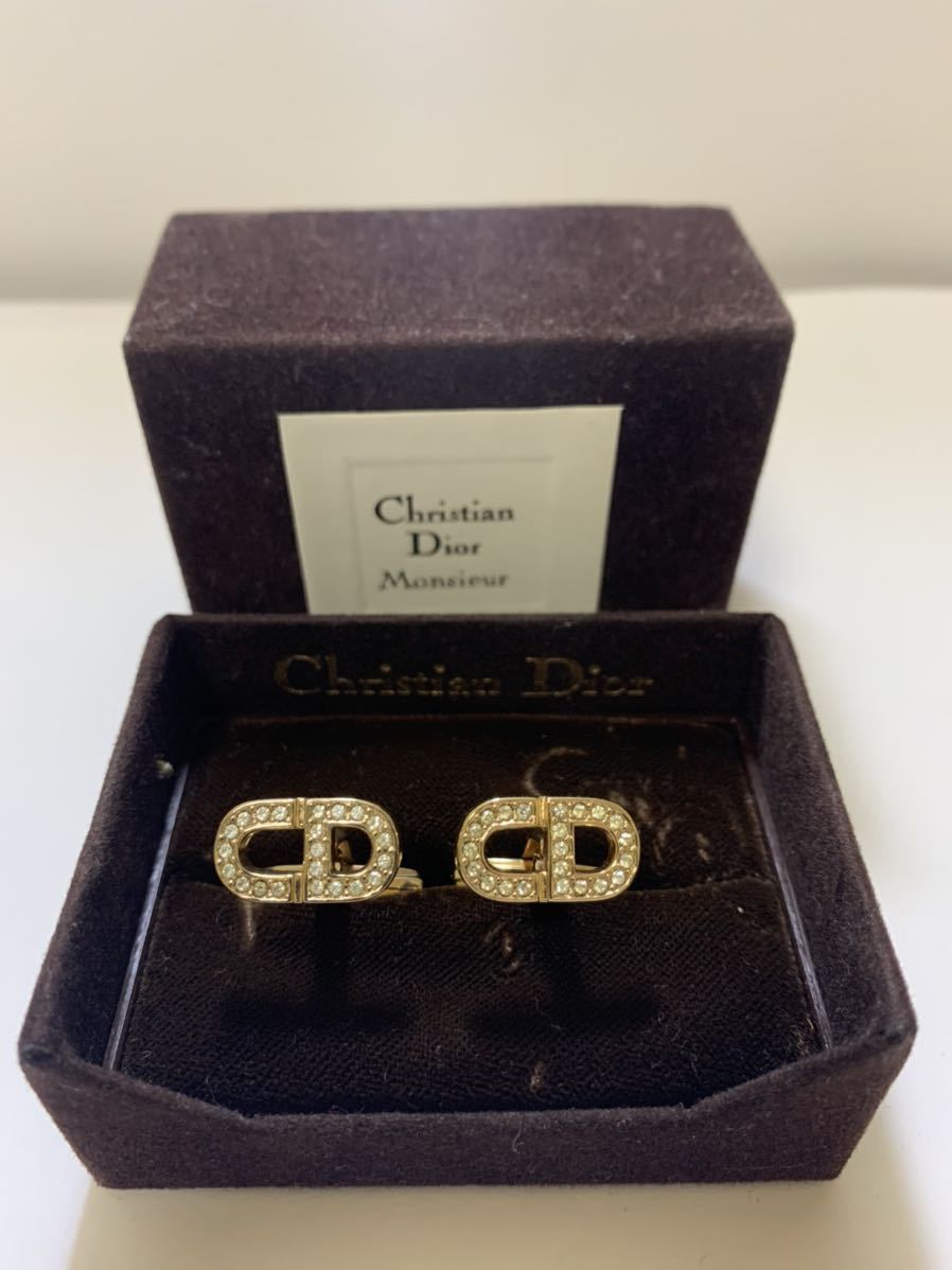 クリスチャンディオール Christian Dior ネックレス　カフスボタン　 スワロフスキー リング_画像4