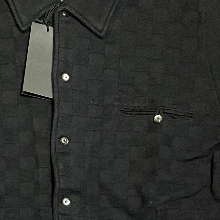 新品! BLACK SIGN(ブラックサイン) Pearl x Checker Blocks Short Sleeve Sports Shirt 36 ROCKABILLY(ロカビリー) VINTAGE(ヴィンテージ)_画像3