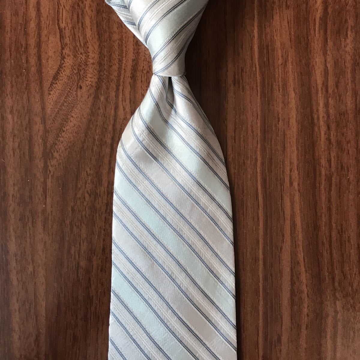 Calvin Klien Calvin Klein necktie light green × beige 