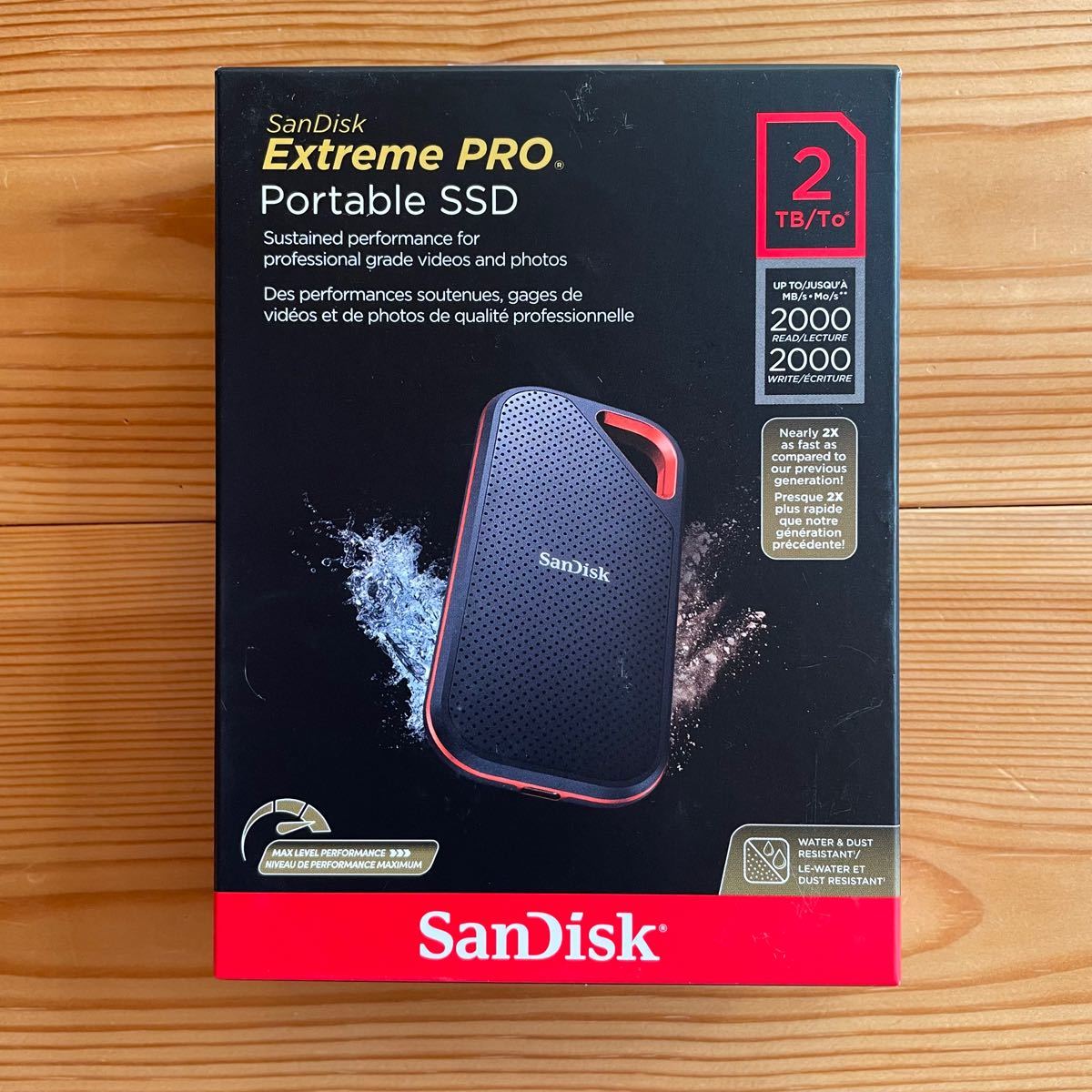 SanDisk ポータブルSSD Extreme PRO 2TB