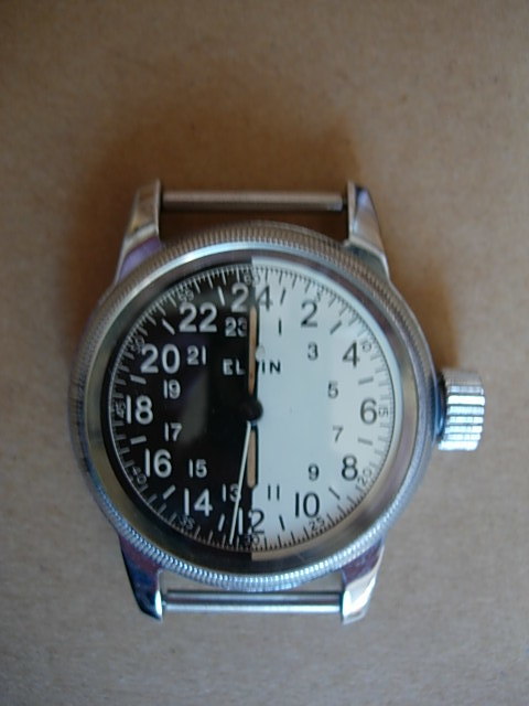 WW2 the US armed forces the truth thing Elgin 24H military watch 