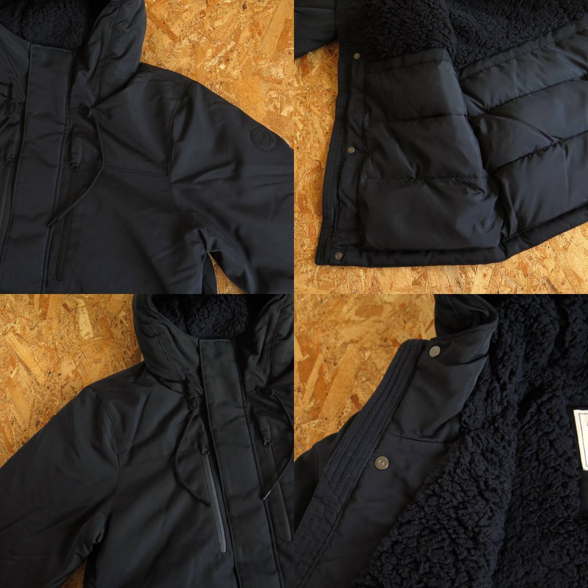 新品☆本物 Abercrombie&Fitch Military Coat XLサイズ アバクロ 裏ボア ミリタリーコート モッズコート M51 パーカー USA購入 Parka_画像5