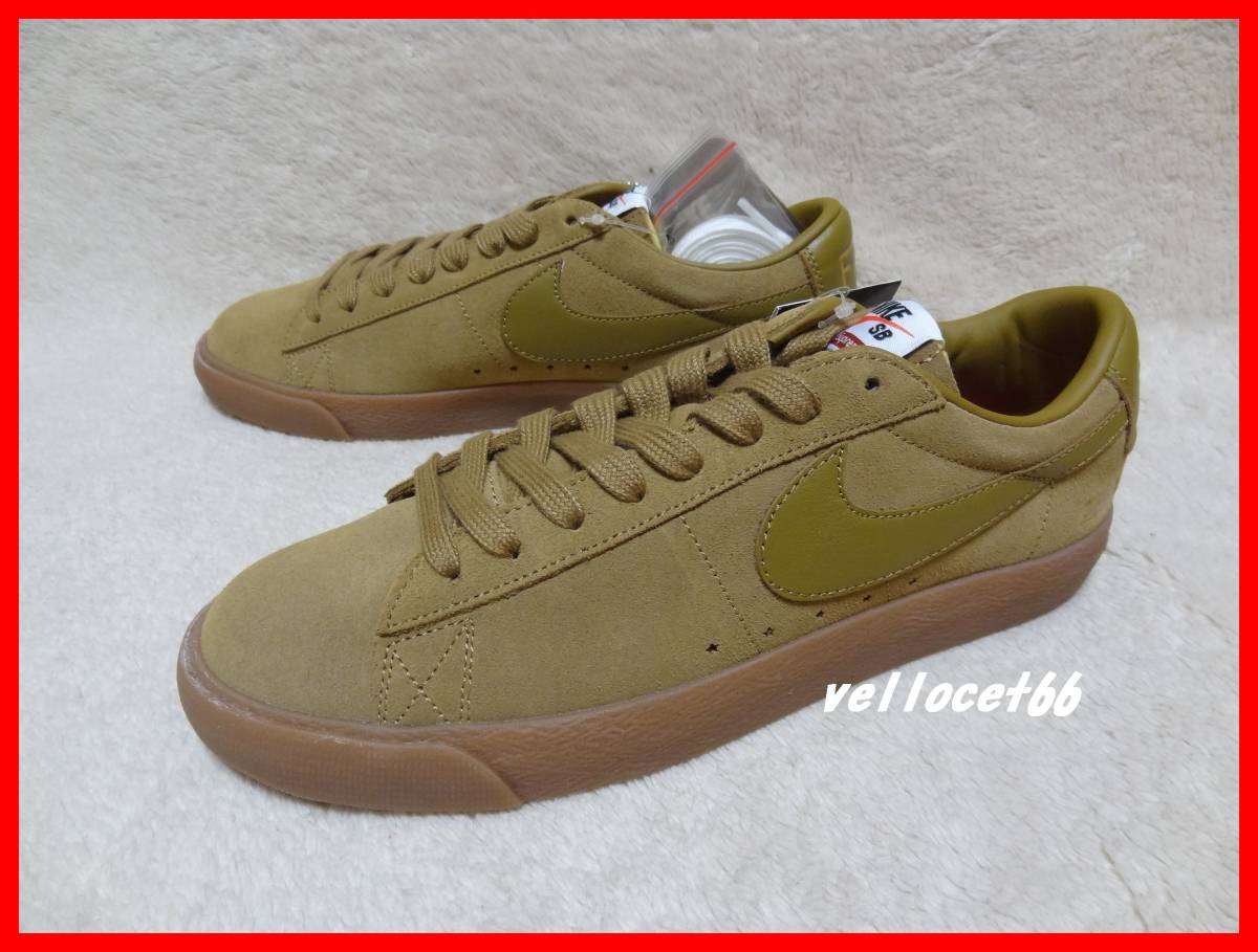 国内正規 SUPREME×NIKE BLAZER LOW GT QS GOLDEN BEIGE US9 27cm 新品 シュプリーム ブレザー グラントテイラー GRANT TAYLOR 半タグ付き_画像1