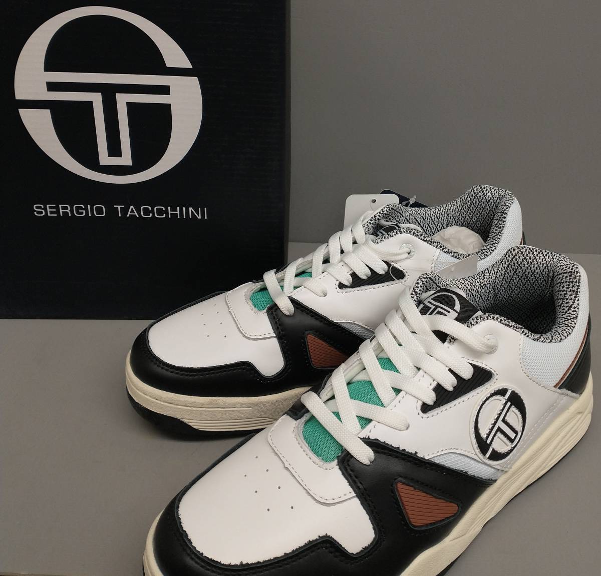 美品 Sergio Tacchini セルジオタッキーニ メンズ スニーカー トッププレイ 靴 28cm お洒落 安い ブランド ファッション