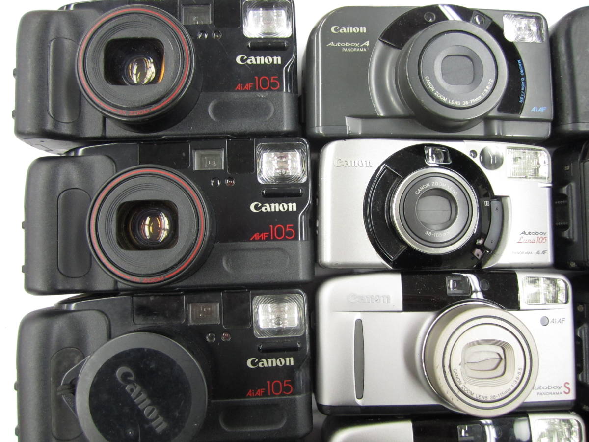 (2200)ジャンク カメラ Canon AceboyPANORAMA Autoboy2QD AutoboyZOOM105 AF35M 等 まとめて 大量セット 30台 動作未確認 同梱発送不可_画像2