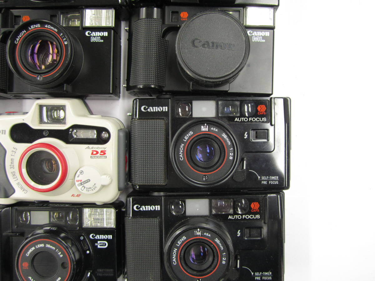 (2200)ジャンク カメラ Canon AceboyPANORAMA Autoboy2QD AutoboyZOOM105 AF35M 等 まとめて 大量セット 30台 動作未確認 同梱発送不可_画像7