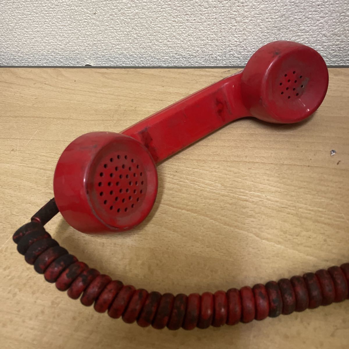  Japan electro- confidence telephone . company public telephone red telephone 671-A2 dial type telephone machine Showa Retro that time thing cheap selling out start *a