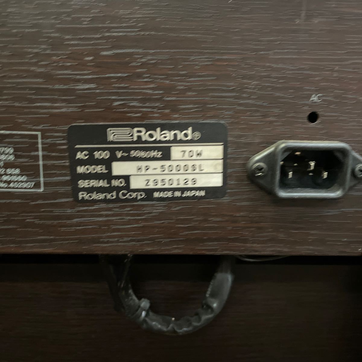 引き取り大歓迎山梨 ローランド 電子ピアノ Roland HP5000SL イスセット 足踏み 格安売り切りスタートT_画像9