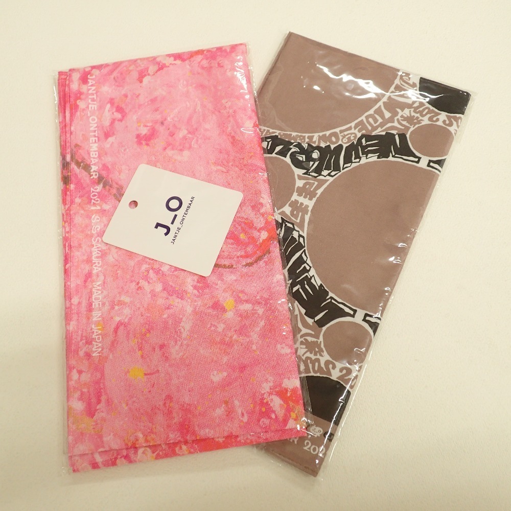【新品】JANTJE_ONTEMBAARヤンチェオンテンバール SAKURA/NEW WORLD スカーフ 計2点