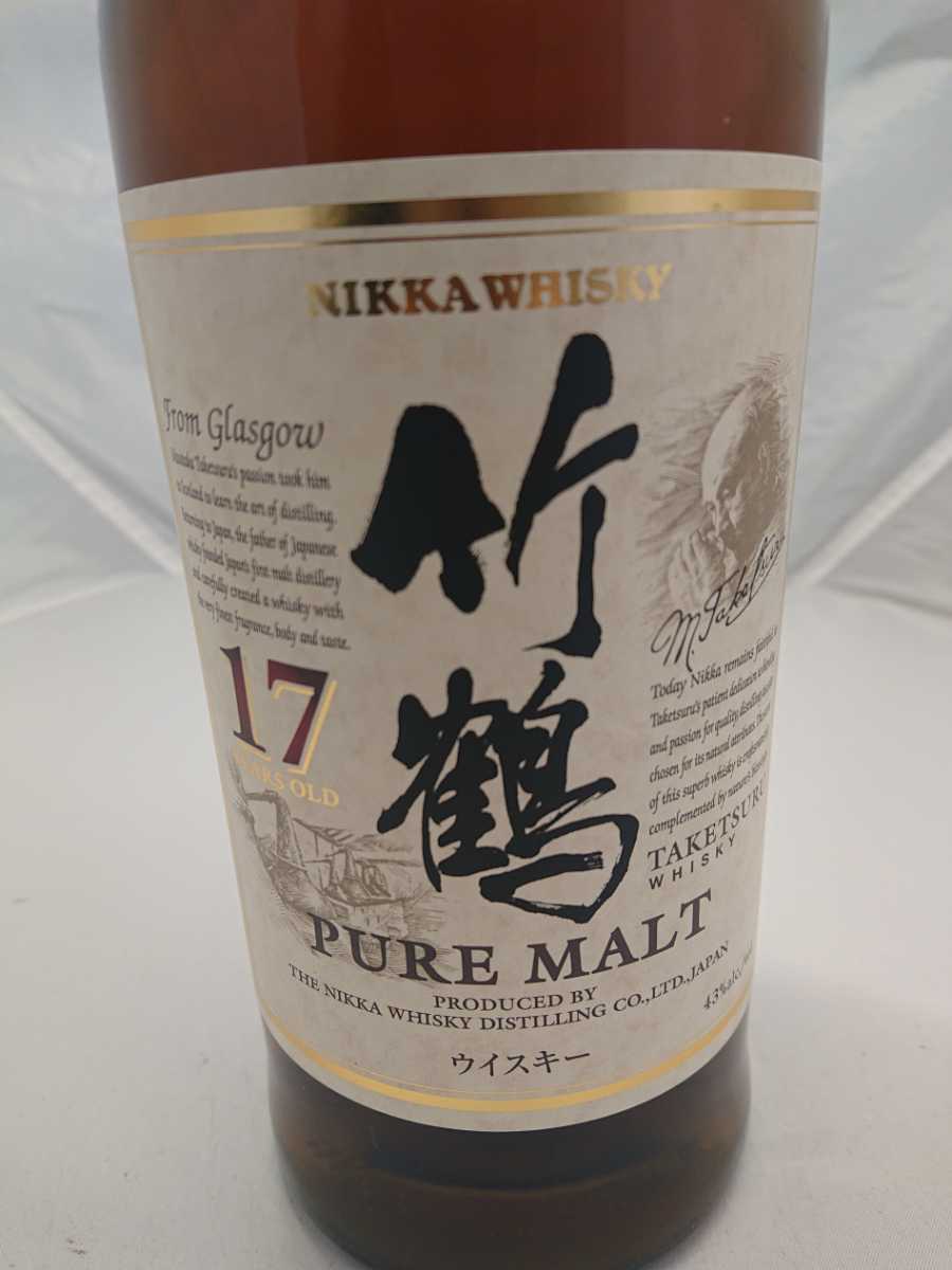 同梱OK】竹鶴17年 ピュアモルト ウイスキー NIKKA ニッカウヰスキー