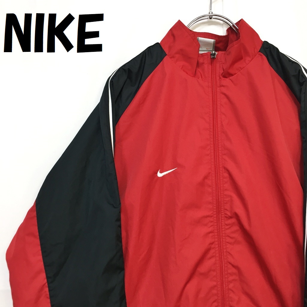 [ popular ]NIKE/ Nike Wind breaker inside mesh Ichikawa high school tennis part red size XL/S2982