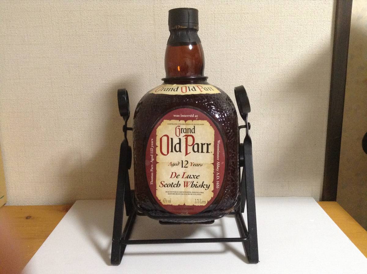 GRAND Old Parr ☆ 12年 グランド オールドパー スコッチ ウイスキー 特大 ラック付 未開封 古酒 3750ml