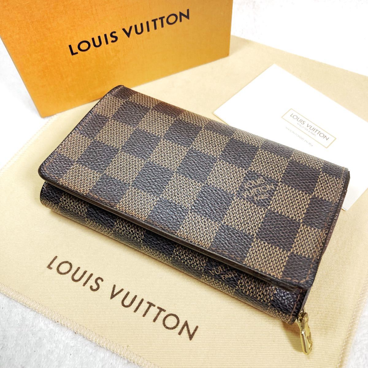 美品 LOUIS VUITTON ルイヴィトン ダミエ L字ファスナー