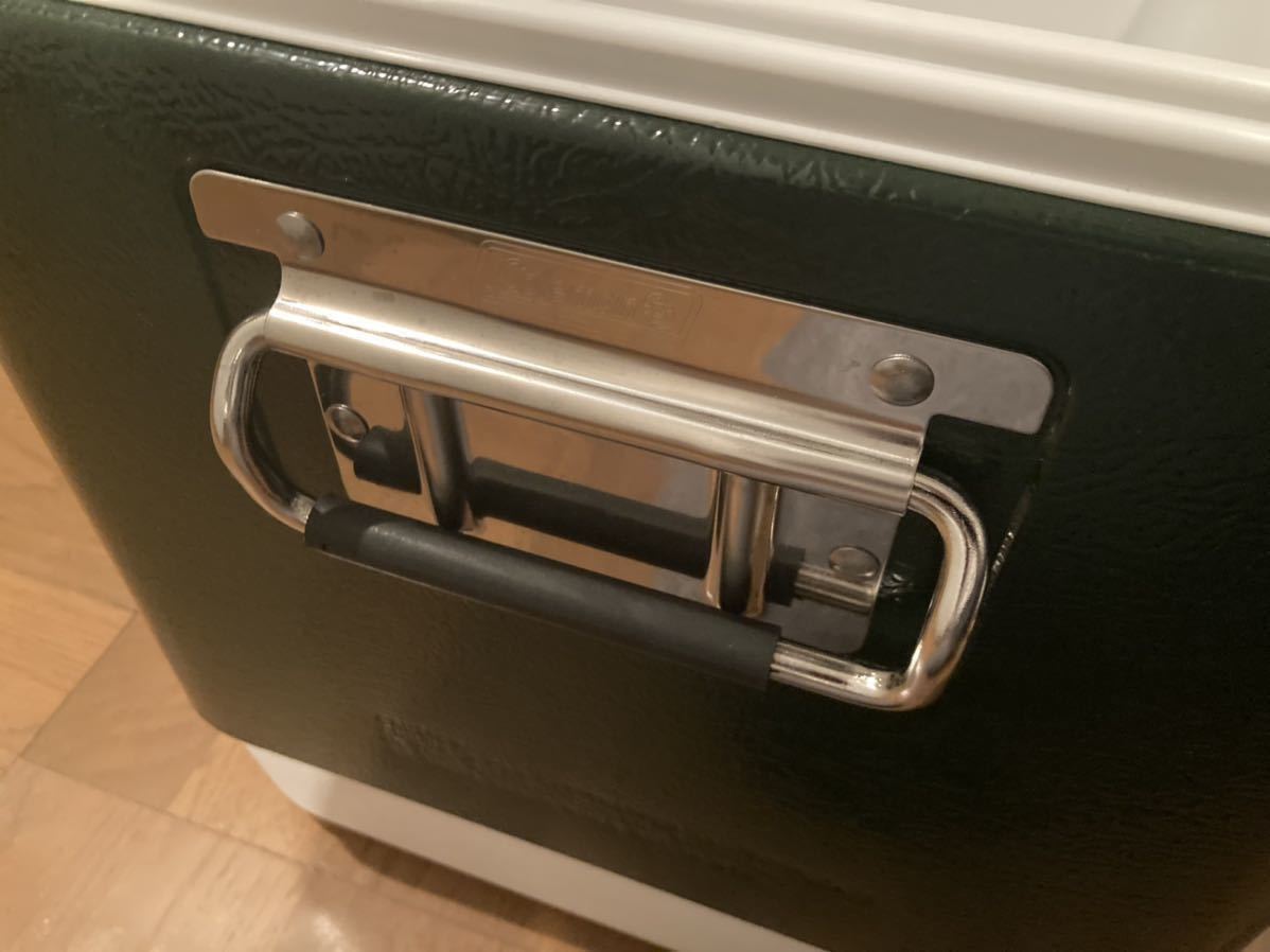 美品 コールマン 54QT スチールベルトクーラー グリーン+専用ケース