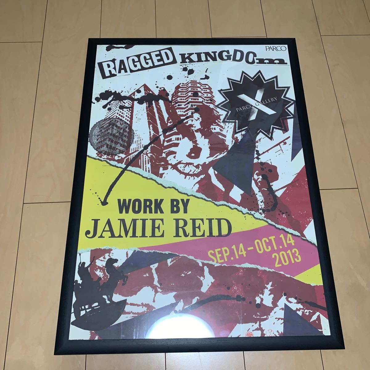 parco gallery x ragged kingdom jamie reid poster ポスター ジェイミーリード 非売品 sex pistols セックスピストルズ punk punks 666_画像1