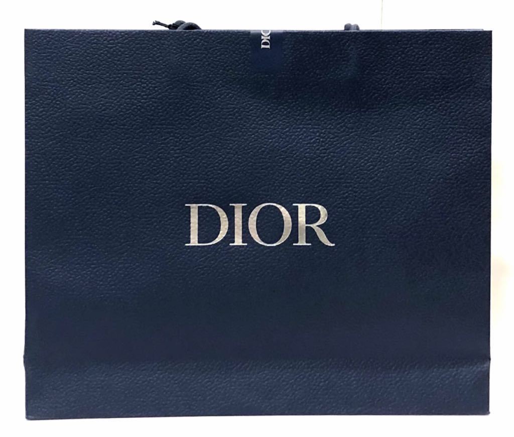 クリスチャン・ディオール「Christian Dior」ショッパー 紙袋 (70) 星のメタルチャーム付き ネイビー×シルバー 42×35×10cm バッグ用_画像5