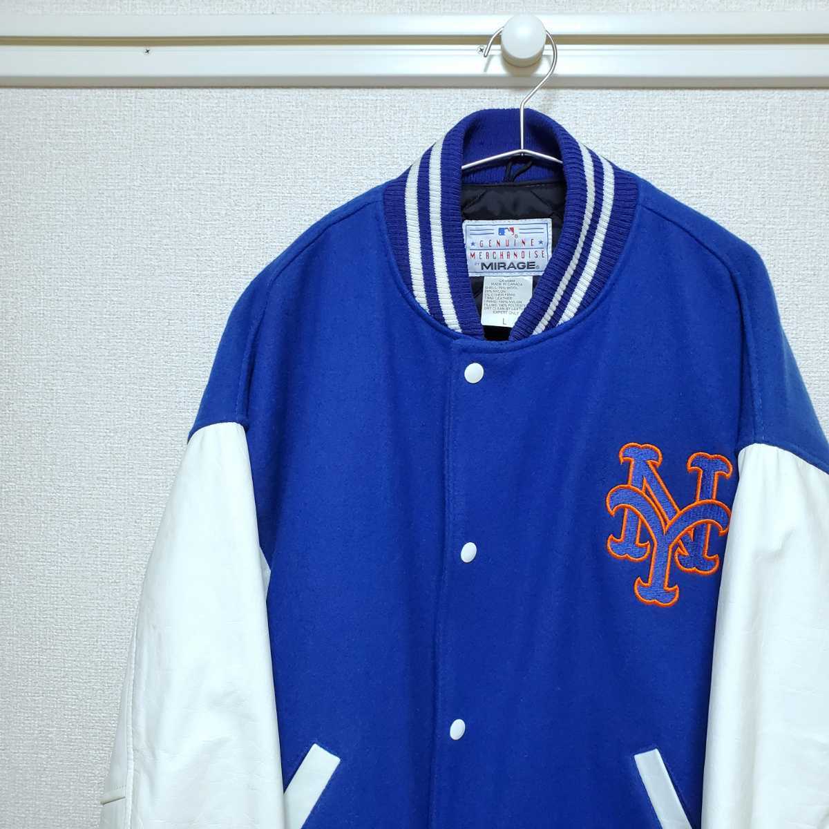 ヤフオク! - カナダ製 mirage 90s NY Mets スタジャン