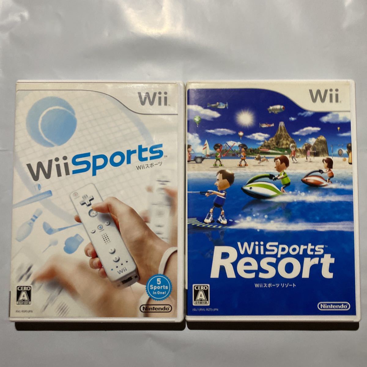 Wii Wii Sports スポーツ、リゾート　2本セット　即決