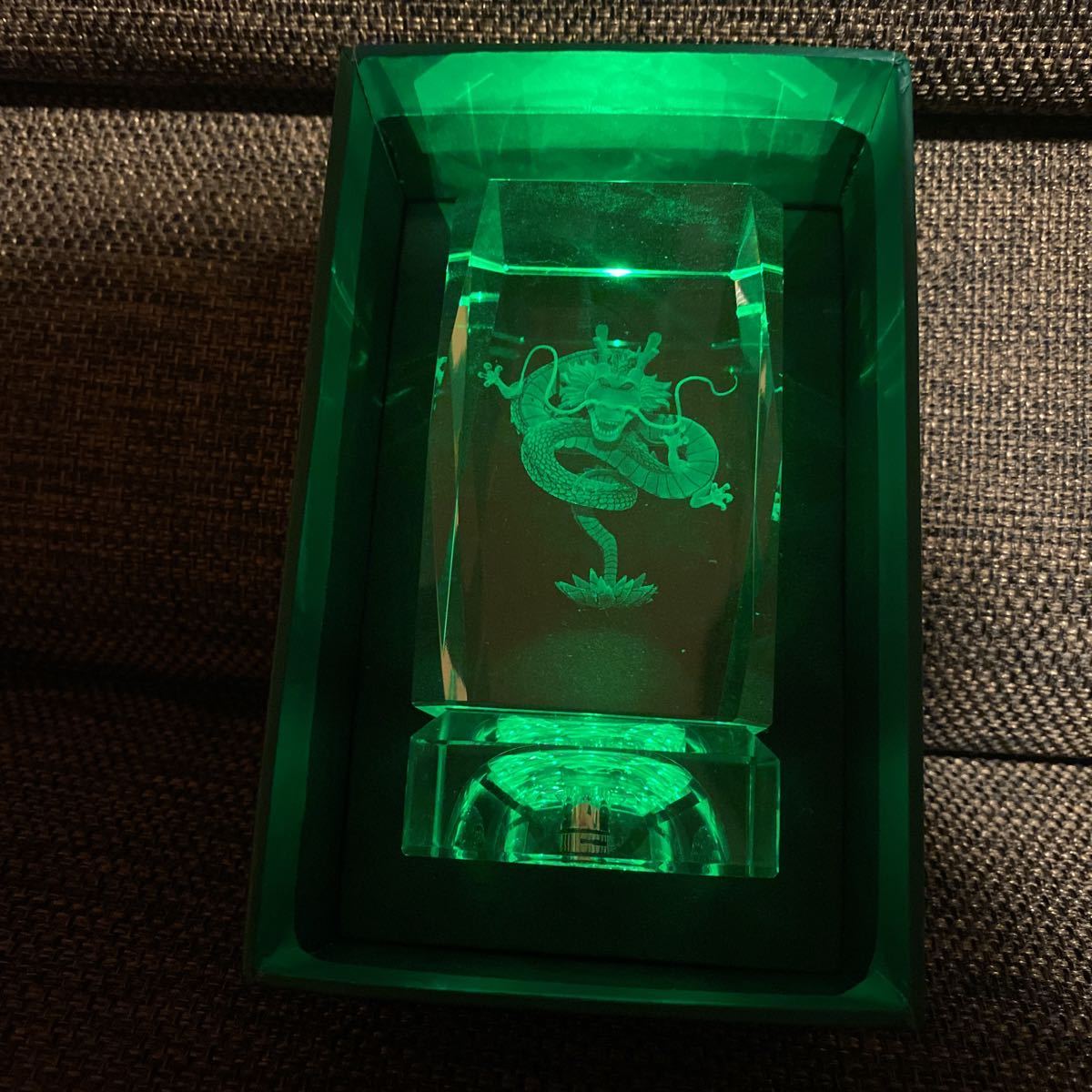 送料無料 ドラゴンボール DRAGONBALL 3D クリスタルオブジェ ガラス製 ライト 照明付き CRYSTAL OBJECT 神龍 フィギュア
