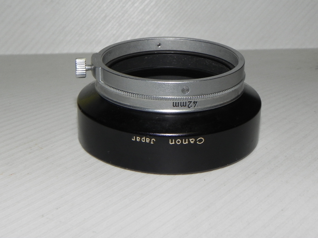 Canon 50mm/f1.8 35mm/f2.8 レンズ フード(Lマウント 42mm用 Canon 50mm/f1.8 35mm/f2.8 レンズ フード(Lマウント 42mm用
