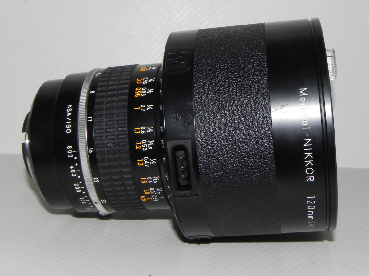 Medical- Nikkor 120mm F4 レンズ+AC 電源(LA-2)セット(中古品)_画像2
