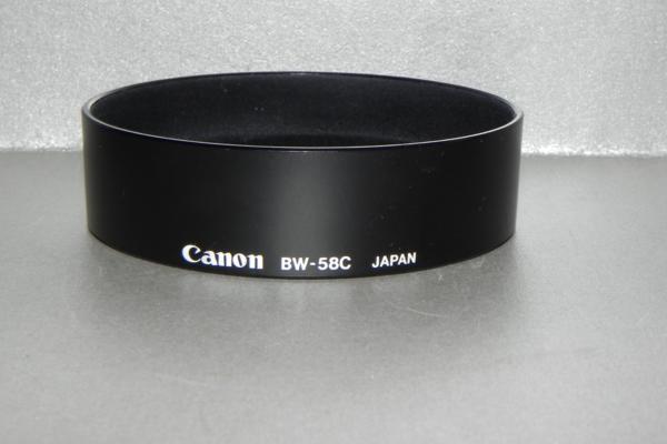 Canon キヤノン レンズ フード Bw-58c(中古純正品　)_画像1