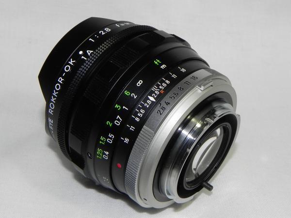 中古良品　Minolta MC 16mm/f 2.8 フィッシュアイ　レンズ_画像3