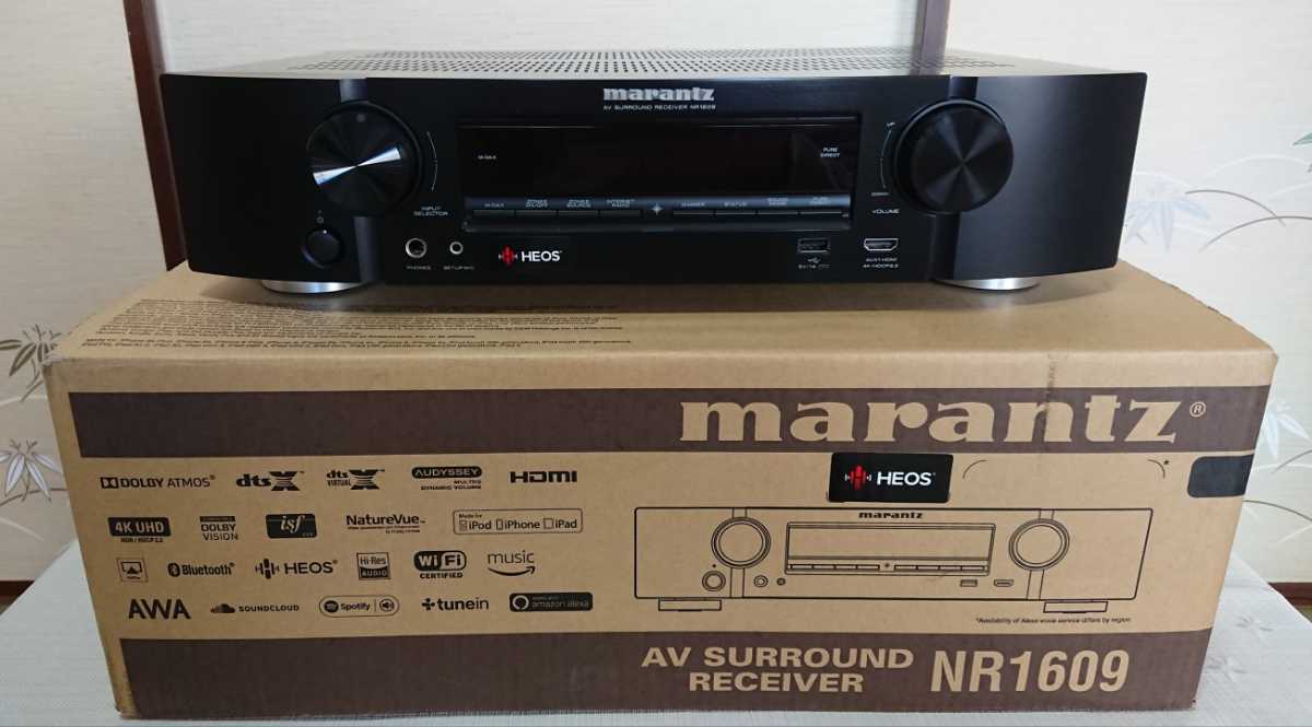 □美品 marantz マランツ NR-1609 ブラック AVアンプ 2018年製 gastech