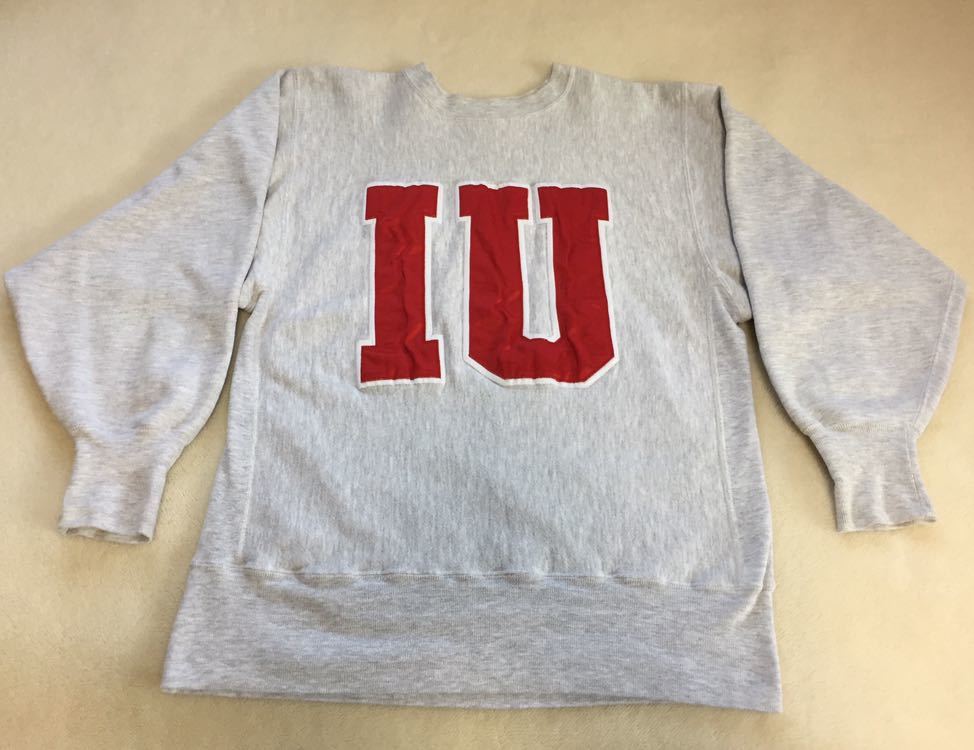 90s vintage Champion REVERSE WEAVE IU Indiana University 90年代 ヴィンテージ チャンピオン リバースウィーブ スウェット 刺繍タグ