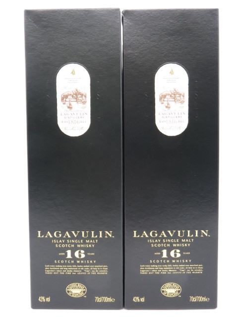 未開栓 洋酒 ラガヴーリン 16年 LAGAVULIN 700ml 43% 2本セット