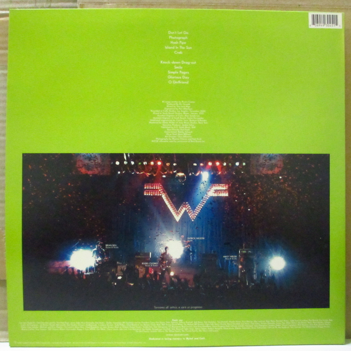 50 Off Weezer S T Green Album Us Ltd Green Vinyl Lp Www Takemetotheriver Ca