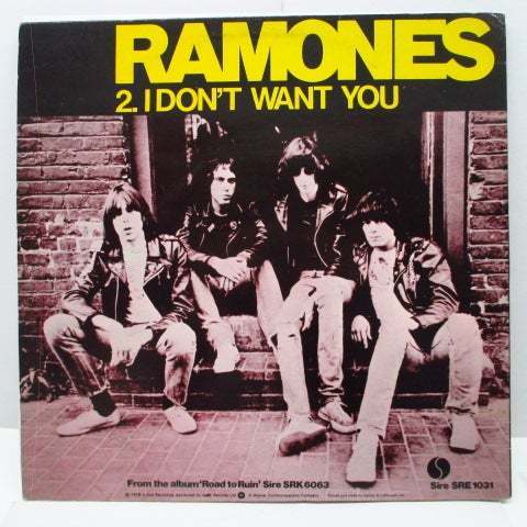 RAMONES-Don't Come Close (UK Ltd.Yellow VInyl 12)_画像2