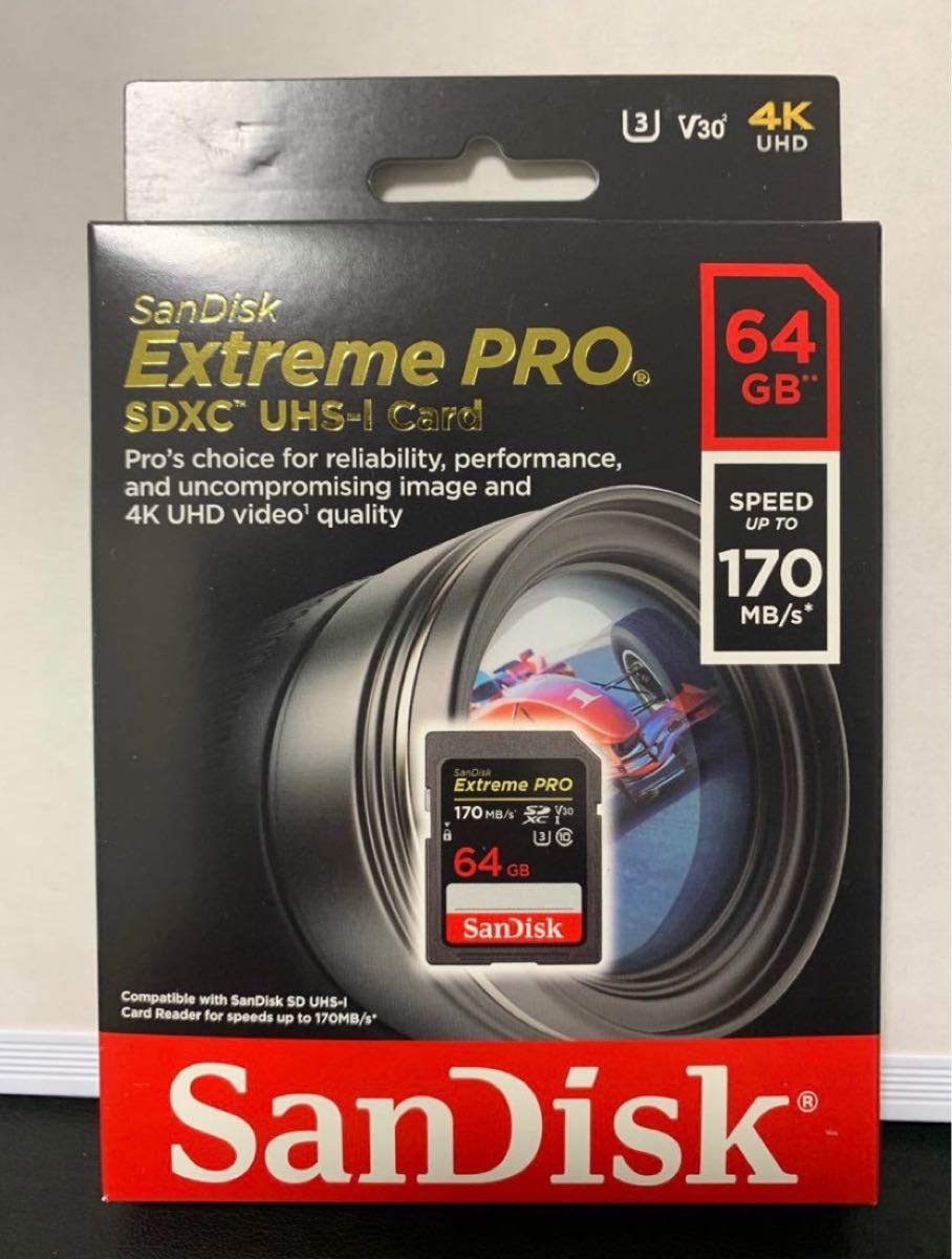 新品・未使用　SanDisk Extreme Pro 64GB サンディスク
