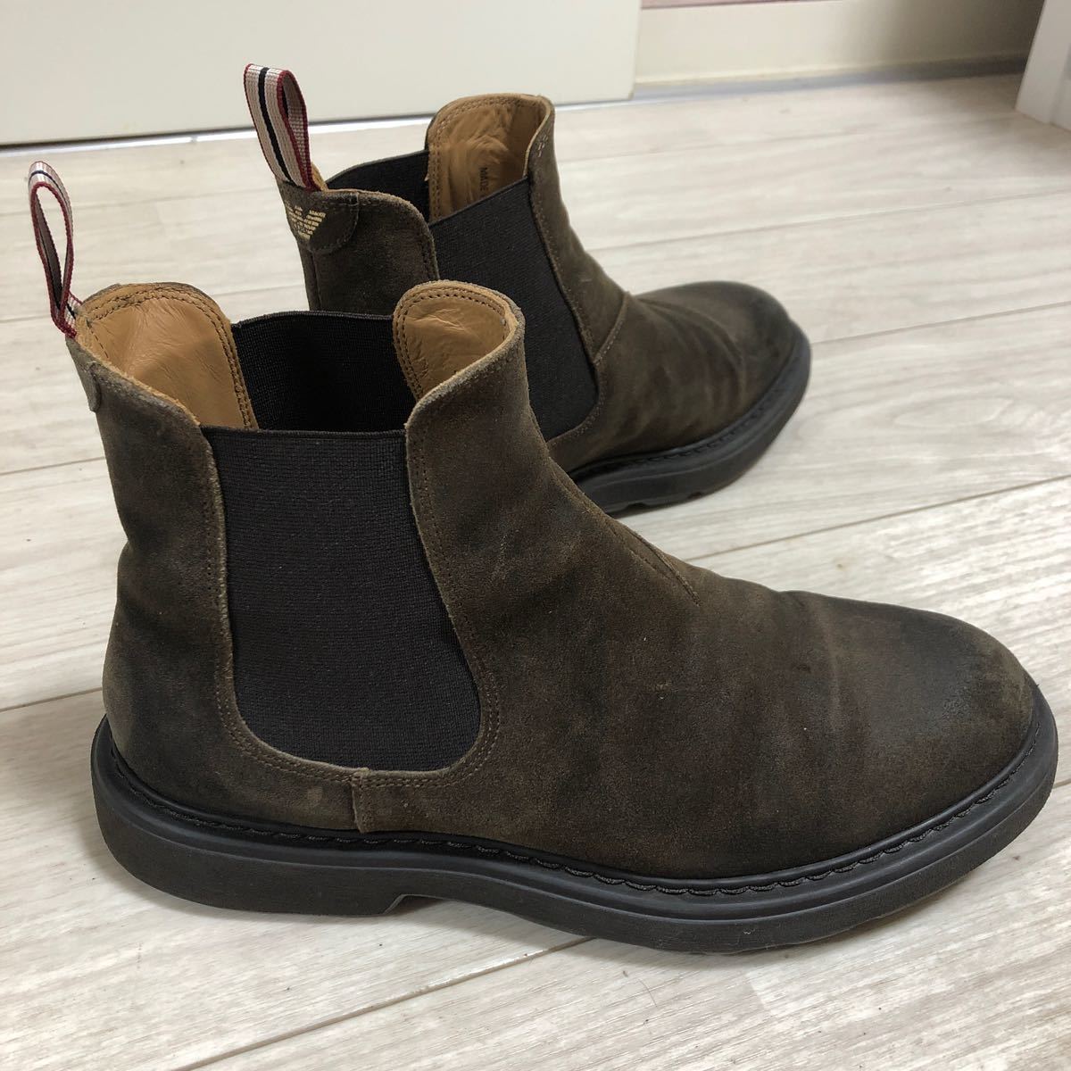 EMPORIO ARMANI 美品 ショートブーツ ブラウン 7UK