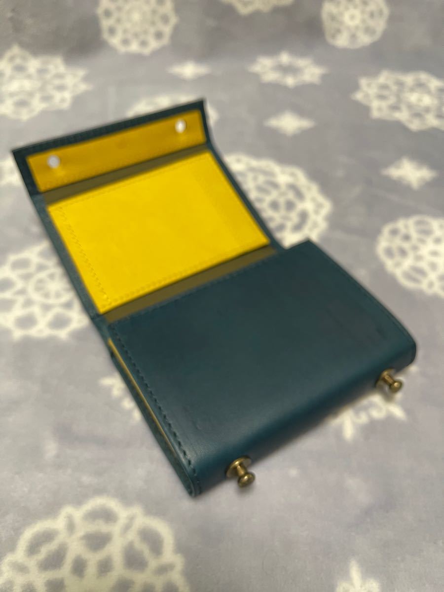 サマーセール35%オフ エムピウ ミッレフォッリエ 財布 折り財布 ブルー