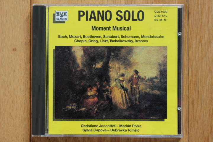 PIANO SOLO Moment Musical ピアノソロ CD ドイツ盤 バッハ モーツァルト ベートーヴェン シューベルト_画像1