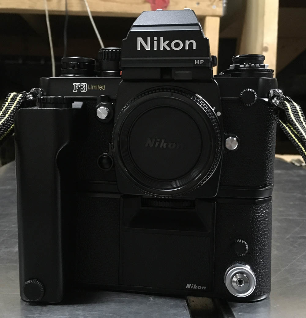 Nikon F3 Limited HP 一眼レフフィルムカメラ ボディ ニコン F3リミテッド モータードライブ MD-4 取り扱い説明書付き 北海道 札幌_画像1