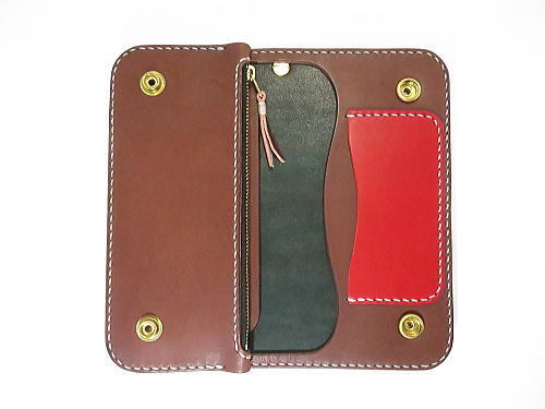 メーカー】 ヤフオク! - ハンドメイド スタッズロングウォレット 栃木