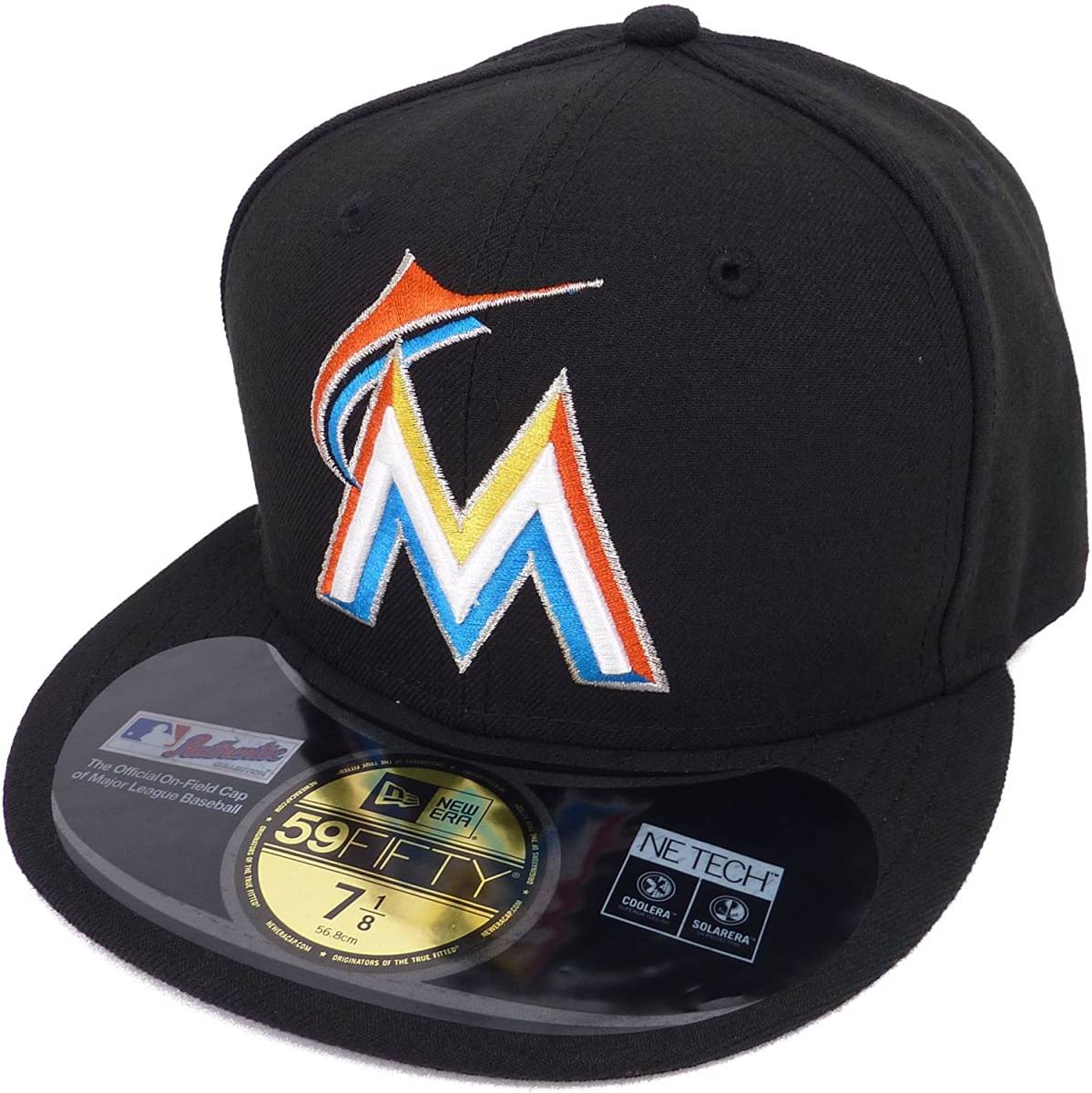 New Era ニューエラ MLB Miami Marlins マイアミ マーリンズ Mロゴ ベースボールキャップ 7 55.8cm [並行輸入品]