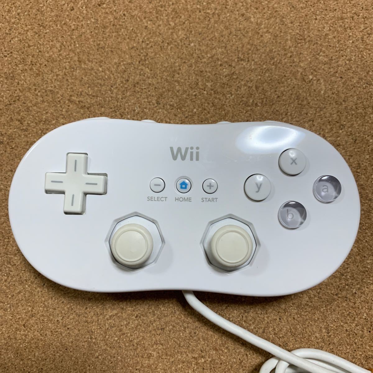 動作確認済み Wii クラシックコントローラー 白 ニンテンドー ウィー ホワイト  任天堂Wii シロ ホワイト