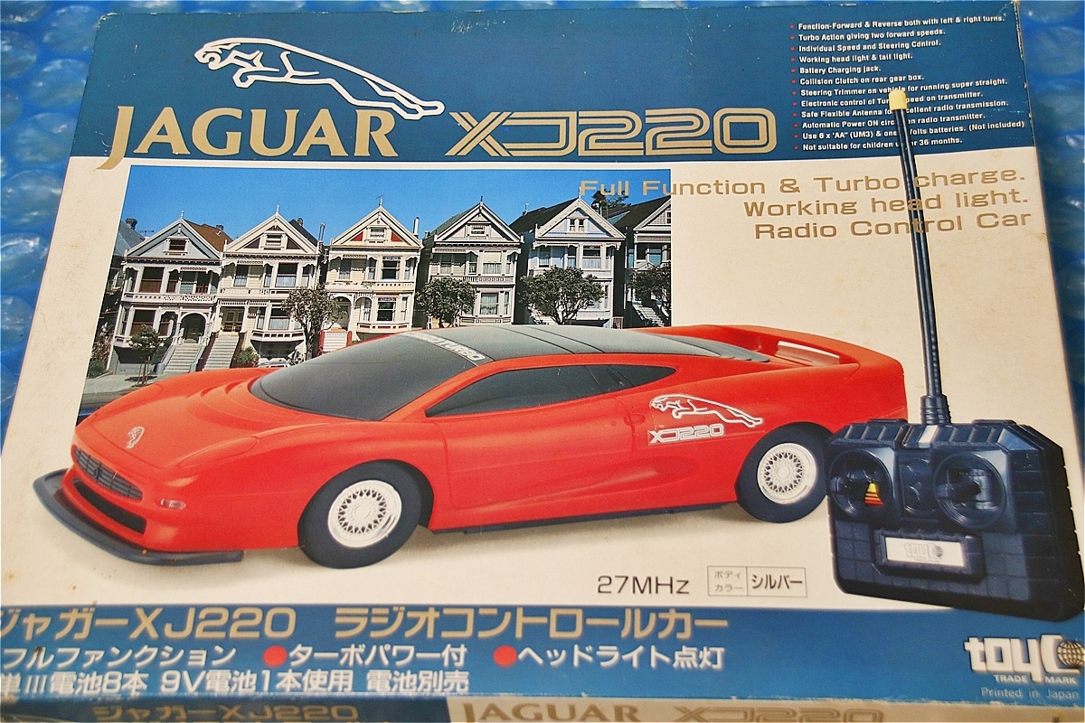 古い 昔の ラジコン トイコー TOYCO ジャガー XJ220 ラジオ 