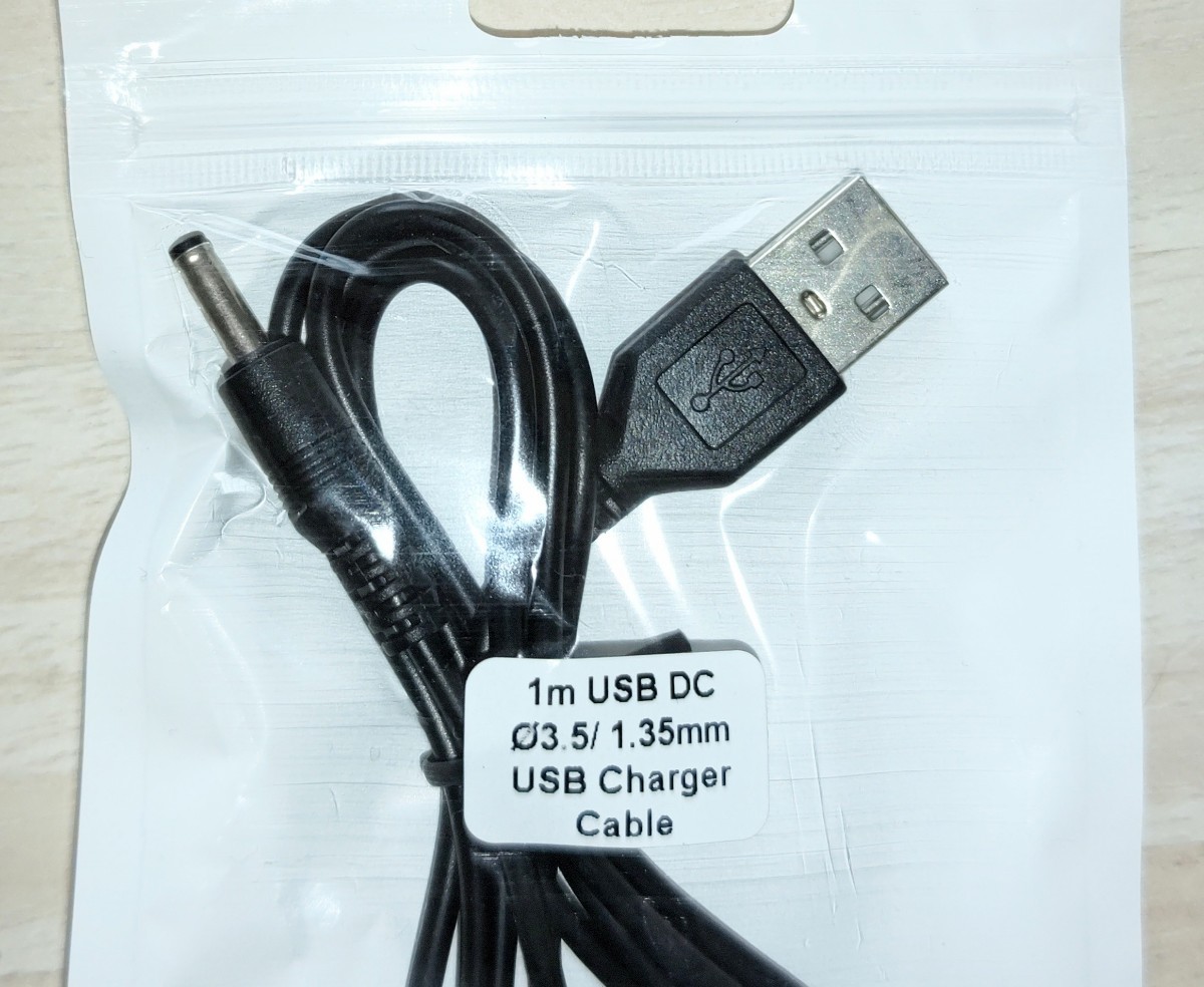 値下げ！Babblecom USB-DC 3.5 1.35mm 充電ケーブル  USBケーブル   1m