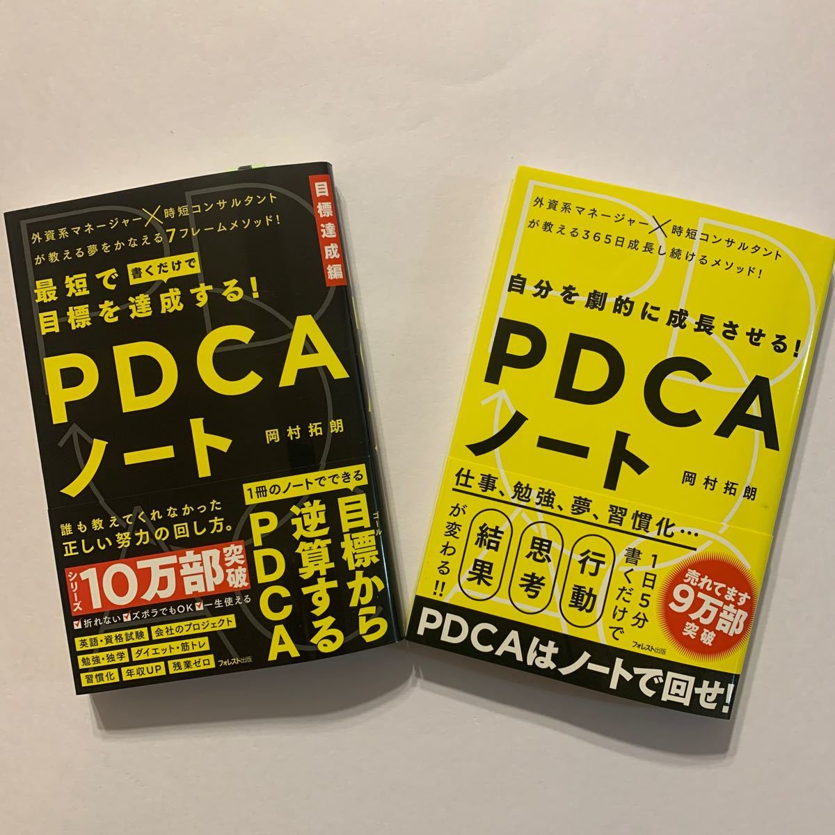 PDCAノート(岡村拓朗) "自分を劇的に成長させる！" "最短で目標を達成する！"2冊セット