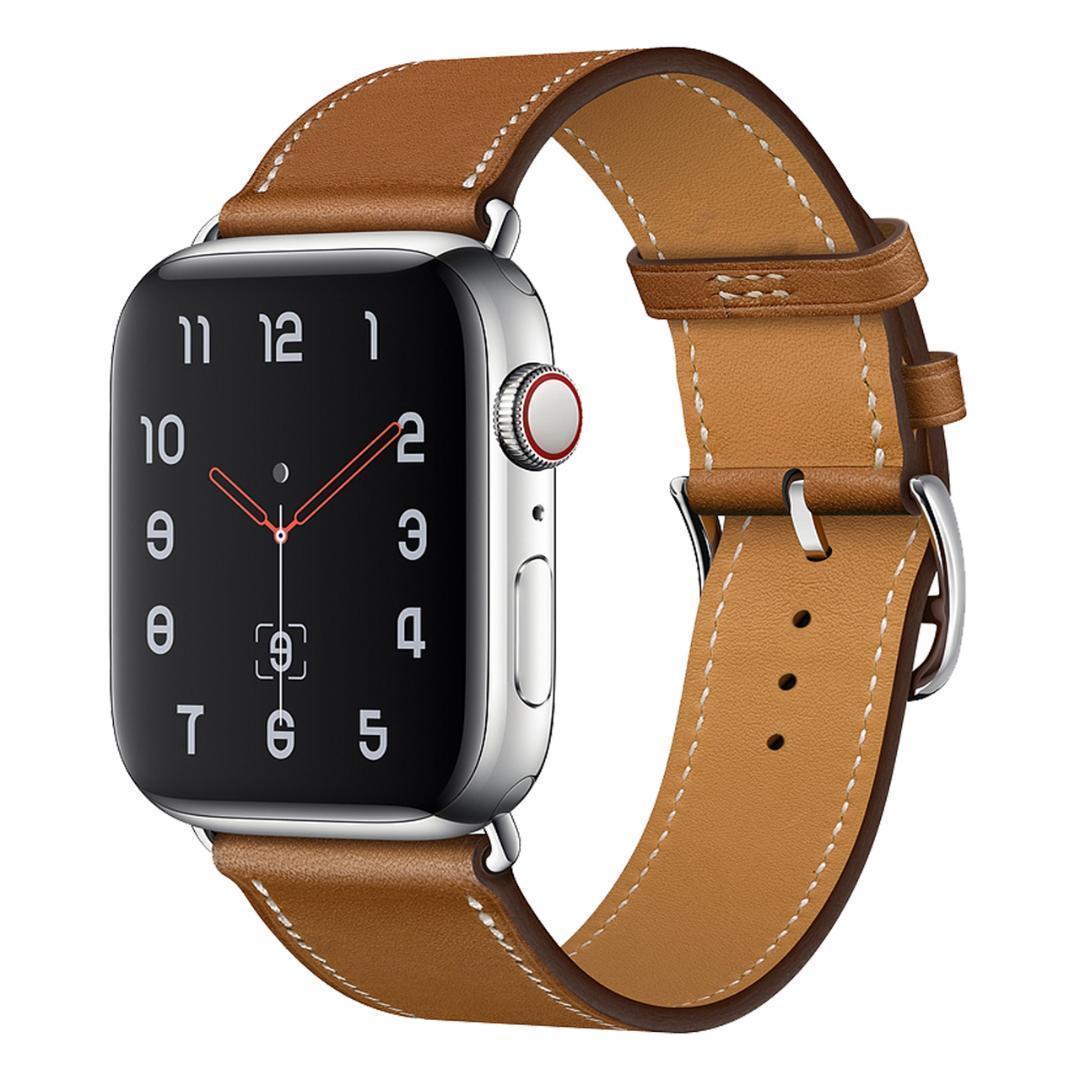 Apple アップルウォッチ 42 44mmレザーバンド ブラウン Apple アップルウォッチ 42 44mmレザーバンド ブラウン